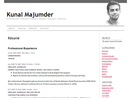 Kunal Majumder - Resume