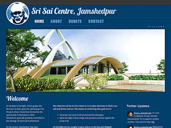 Sai Centre, Jamshedpur - Home page